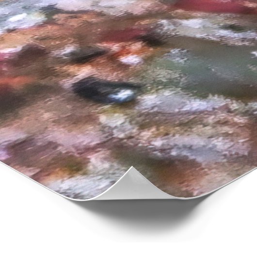 Dartfish dekoriert poster (Ecke)