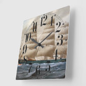 Dartford Sailing 1910 Quadratische Wanduhr (Winkel)