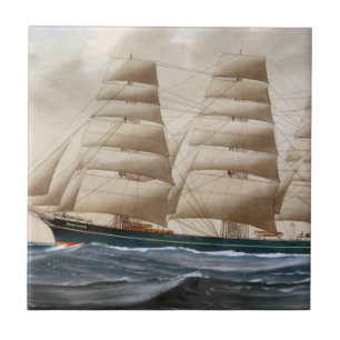 Dartford-Segelschiff 1910 Fliese