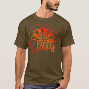 Darting und Darts Vintage Lustiger Dart Spieler T-Shirt