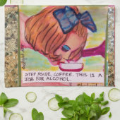 Dartkaffee Geschirrtuch (Gefaltet)