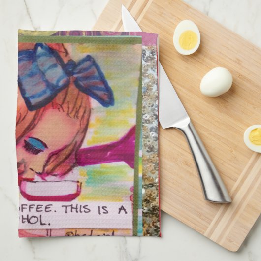 Dartkaffee Geschirrtuch (Viertel Falte)