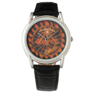 Dartkunst Dartarmbanduhr für Herren - Top Design Armbanduhr