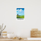Dartmoor Devon Travel Print Poster (Küche)