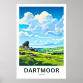 Dartmoor Devon Travel Print Poster (Vorne)
