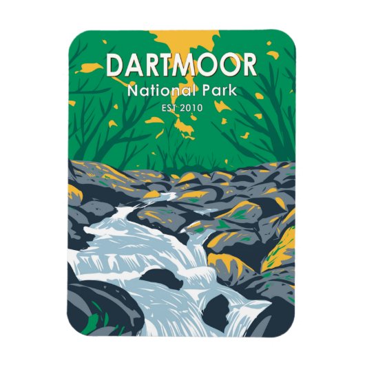 Dartmoor National Park Becky Falls England Magnet (Vertikal)