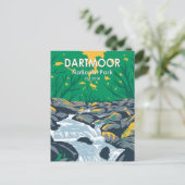 Dartmoor National Park Becky Falls England Postkarte (Stehend Vorderseite)