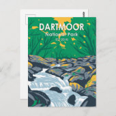 Dartmoor National Park Becky Falls England Postkarte (Vorne/Hinten)