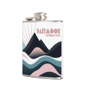 Dartmoor National Park farbenfrohe Hügel Flachmann (Links)