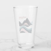 Dartmoor National Park farbenfrohe Hügel Glas (Rückseite)