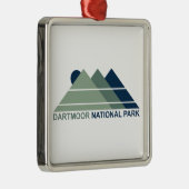 Dartmoor National Park Mountain Sun Ornament Aus Metall (Rechts)