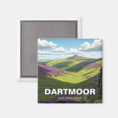 Dartmoor National Park Travel Magnet (Vorderseite/Rückseite)