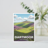Dartmoor National Park Travel Postkarte (Stehend Vorderseite)