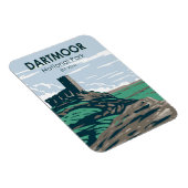 Dartmoor Nationalpark Burg Ruins England Magnet (Rechte Seite)