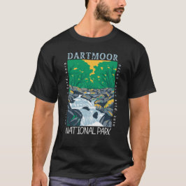 Dartmoor Nationalpark England Vintag erschüttert T-Shirt