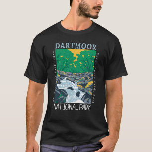 Dartmoor Nationalpark England Vintag erschüttert T-Shirt