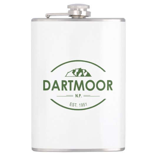 Dartmoor-Nationalpark Flachmann (Vorderseite)