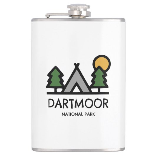 Dartmoor-Nationalpark Flachmann (Vorderseite)