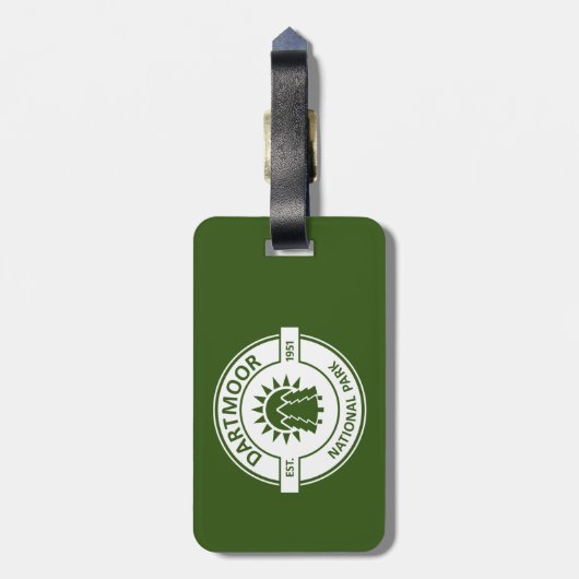 Dartmoor-Nationalpark Gepäckanhänger (Rückseite vertikal)