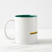 Dartmoor Nationalpark Pine Trees Sun Zweifarbige Tasse (Links)