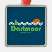 Dartmoor Nationalpark Retro Ornament Aus Metall (Vorne)