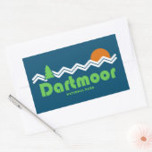 Dartmoor Nationalpark Retro Rechteckiger Aufkleber (Umschlag)