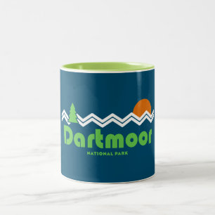 Dartmoor Nationalpark Retro Zweifarbige Tasse