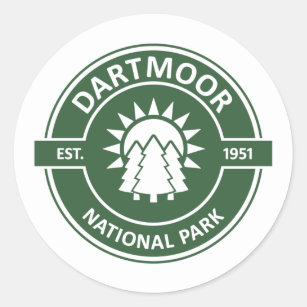 Dartmoor-Nationalpark Runder Aufkleber
