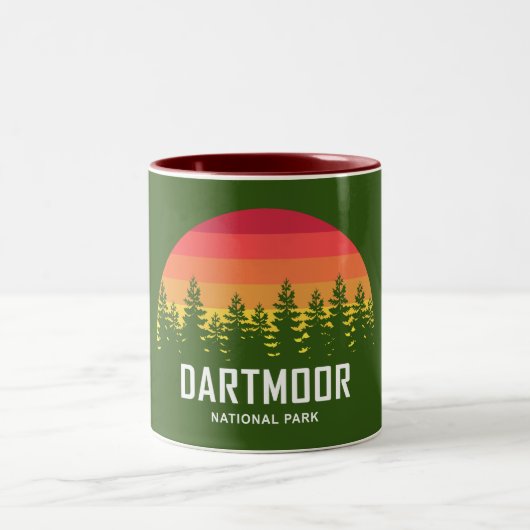 Dartmoor-Nationalpark Zweifarbige Tasse (Mittel)