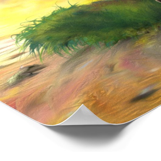 Dartmoor Ponies Poster (Ecke)