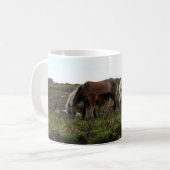 Dartmoor wilde Ponys Kaffeetasse (Vorderseite Links)