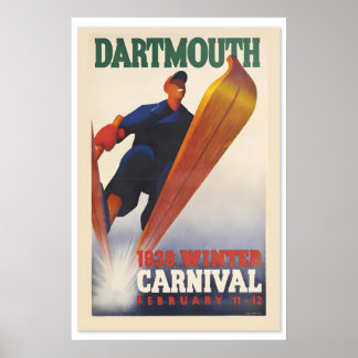 Dartmouth938 Winter Carnival Classic Vintage Style Poster
