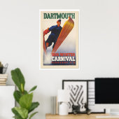 Dartmouth938 Winter Carnival Classic Vintage Style Poster (Heimbüro)