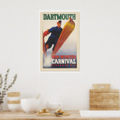 Dartmouth938 Winter Carnival Classic Vintage Style Poster (Küche)