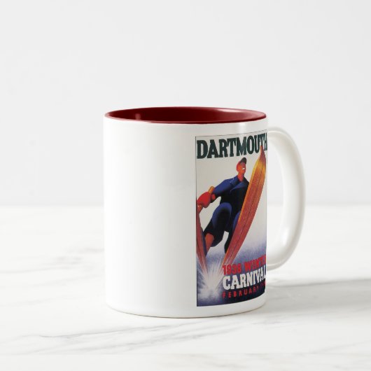 Dartmouth 1938 Winterkarneval Zweifarbige Tasse (VorderseiteRechts)