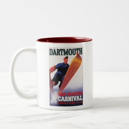 Dartmouth 1938 Winterkarneval Zweifarbige Tasse (Links)