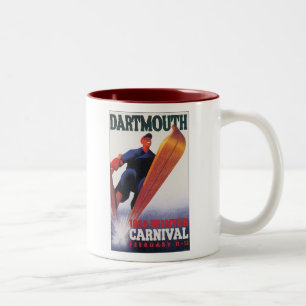 Dartmouth 1938 Winterkarneval Zweifarbige Tasse