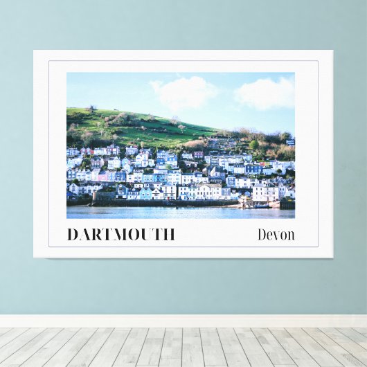 Dartmouth, Devon, England Leinwanddruck (Insitu (Holzboden))