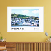 Dartmouth, Devon, England Leinwanddruck (Insitu (Wohnzimmer))