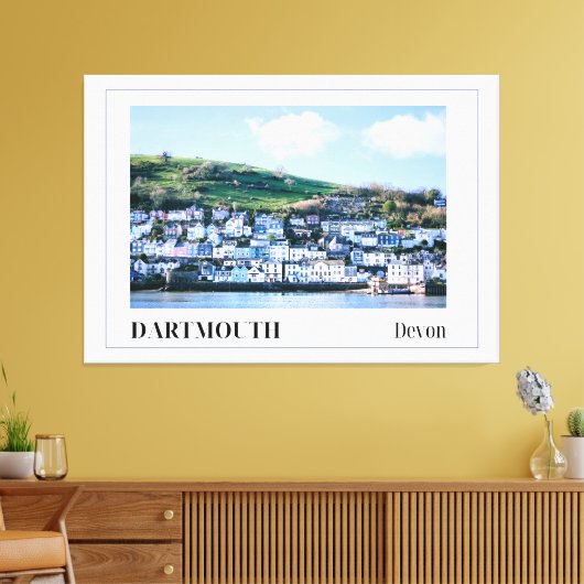 Dartmouth, Devon, England Leinwanddruck (Insitu (Wohnzimmer))