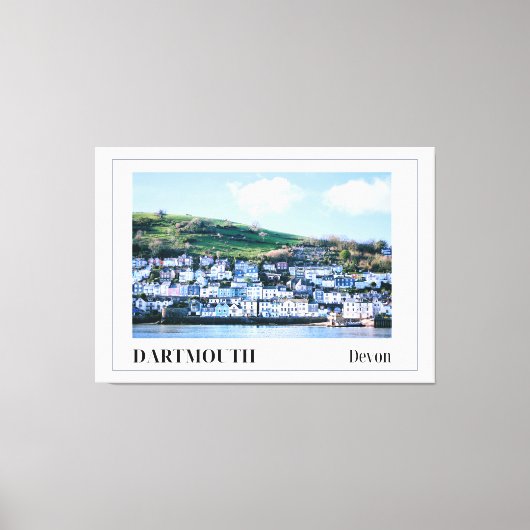 Dartmouth, Devon, England Leinwanddruck (Vorderseite)