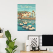 Dartmouth Devon Seebad Reiseplakat Poster (Heimbüro)