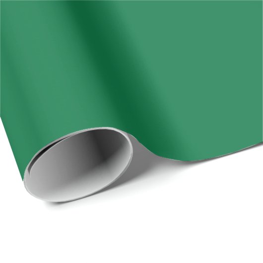 Dartmouth Green Solid Color Geschenkpapier (Rolleneckpunkt)