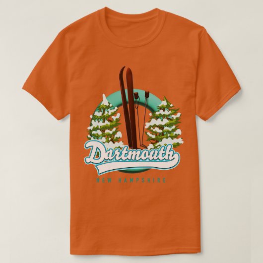 Dartmouth new hampshire ski T-Shirt (Design vorne)