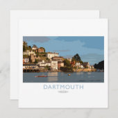 Dartmouth Railposter Feiertagskarte (Vorne/Hinten)