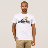 Dartmouth Skiway Sunset Retro T - Shirt (Vorne ganz)