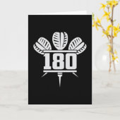 Darts 180 Dart Dartboard Bullseye Arrow Funny Gift Karte (Gelbe Blume)