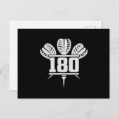 Darts 180 Dart Dartboard Bullseye Arrow Funny Gift Postkarte (Vorne/Hinten)