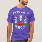 Darts 180 Emblem oder Ton 80 Darts Master Darts T-Shirt (Vorderseite)