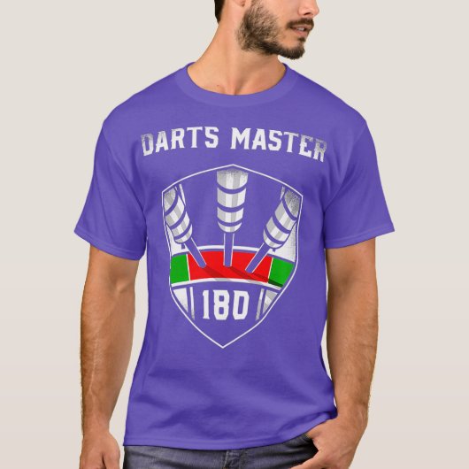 Darts 180 Emblem oder Ton 80 Darts Master Darts T-Shirt (Vorderseite)